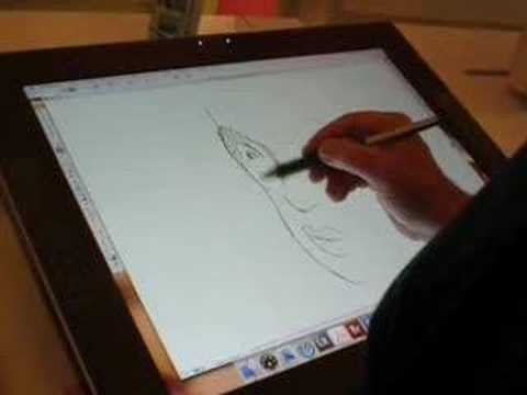 Youtube: Apple Expo '07 - Wacom Cintiq - Demo Illustrator