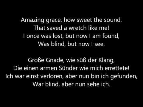 Youtube: John Newton - Amazing Grace - Free Download - Lyrics English/German