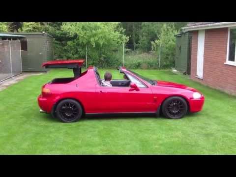 Youtube: Honda Del Sol TransTop roof now working