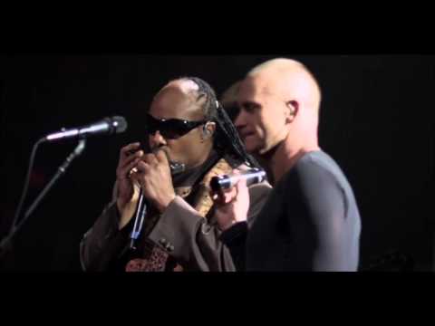 Youtube: Sting and Stevie Wonder - "Fragile" (from Sting's 60th birthday concert)