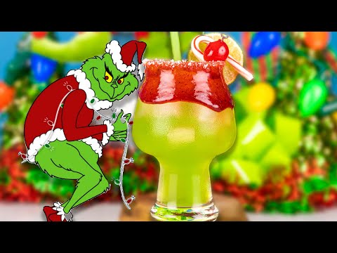Youtube: The Grinch Margarita 🎄Christmas Cocktail | Bartending 101