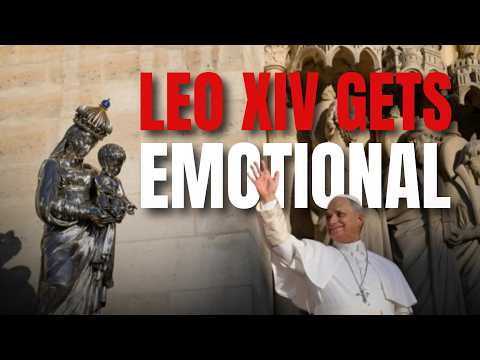 Youtube: Pope Deeply Moved as He Sings the Salve Regina in Latin at Notre-Dame