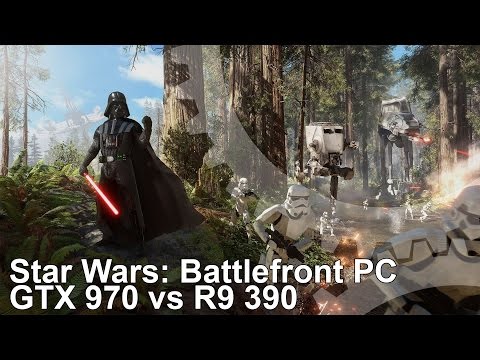 Youtube: Star Wars Battlefront GTX 970 vs R9 390 1080p Ultra Benchmarks