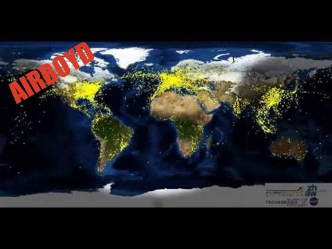 Youtube: A Day in the Life of Air Traffic Over the World