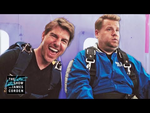 Youtube: Tom Cruise Forces James Corden to Skydive