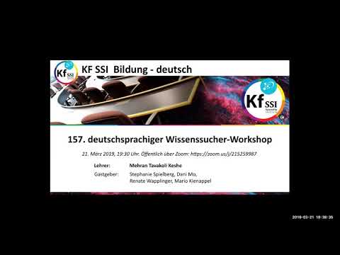 Youtube: 2019 03 21 PM Public Teachings in German - Öffentliche Schulungen in Deutsch