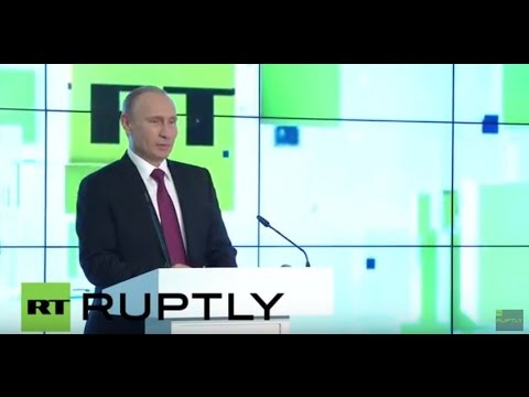 Youtube: Russia: Putin praises RT at 10th anniversary celebrations