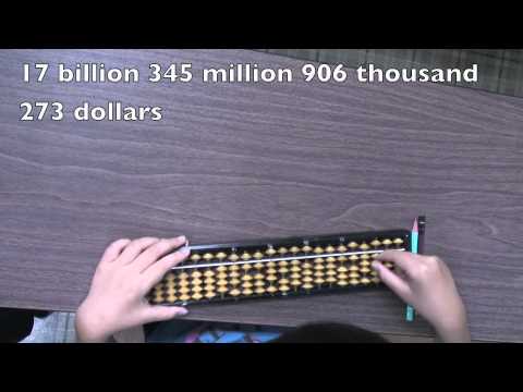 Youtube: Amazing abacus addition by Japanese girl, age 7