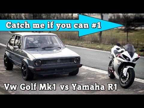 Youtube: VW Golf Mk1 1056HP vs Yamaha R1 182HP street race Full Version CMIYC#1