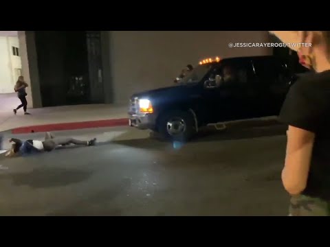 Youtube: Truck slams into protester during Breonna Taylor demonstration in Hollywood | ABC7