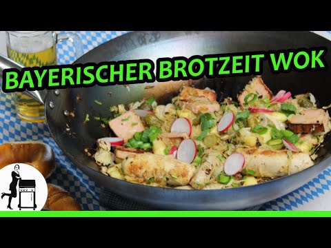 Youtube: Bayerischer Wok | Rezept für ausgefallenen Brotzeit Wok