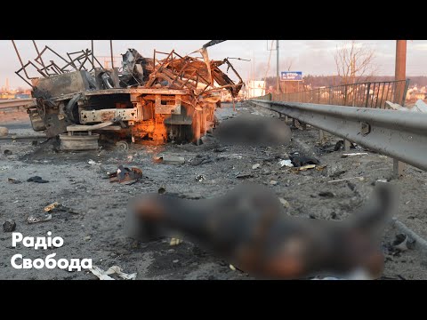 Youtube: Спалена техніка Росгвардії під Києвом | Репортаж із Бучі після бойових дій