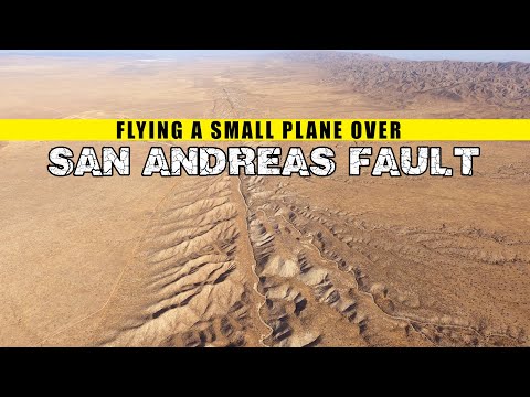 Youtube: Flying a small airplane over the San Andreas fault