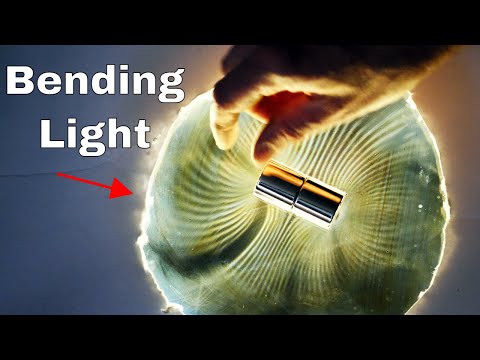 Youtube: Magnetic Fields "Bending" Light Paths