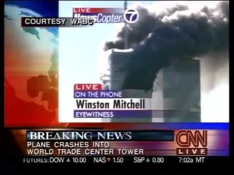 Youtube: CNN Live - Second impact sur les tours du World Trade Center