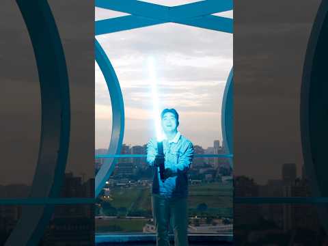 Youtube: My new retractable lightsaber! No, it’s not CGI. Full video up on my channel 🥳#lightsaber #diytech