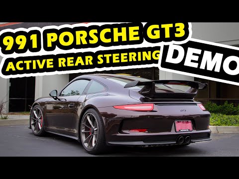 Youtube: 2014 Porsche GT3 active rear steering demonstration