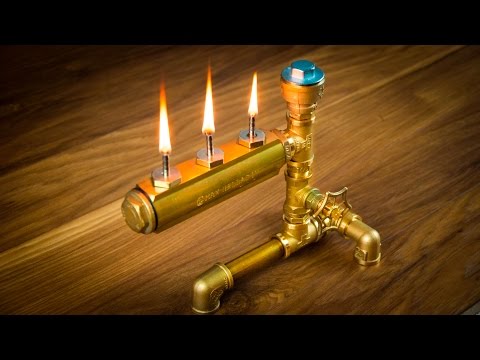 Youtube: DIY Steampunk Industrial Pipe Oil Lamp