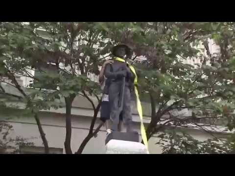 Youtube: Protesters topple Confederate statue in Durham, North Carolina