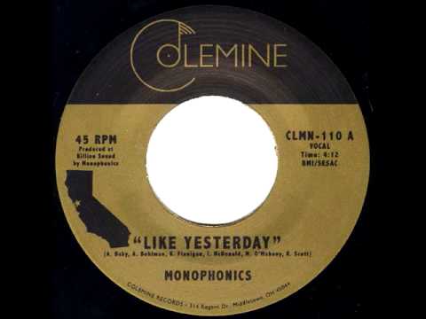 Youtube: Monophonics - "Like Yesterday" - Soul Funk 45