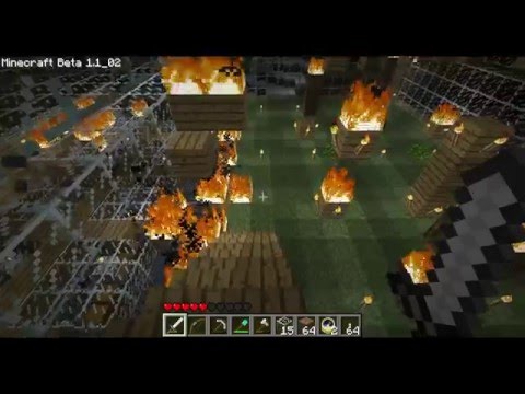 Youtube: Minecraft Griefing - Burning Giant House