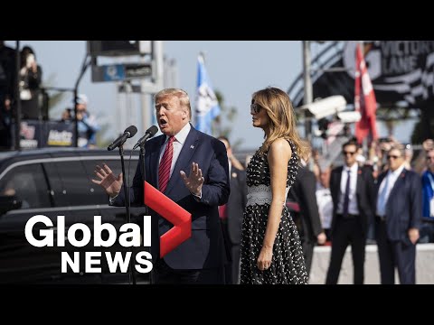 Youtube: Trump takes lap of Daytona 500 track in presidential limo ‘the Beast’