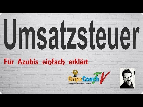 Youtube: UMSATZSTEUER ✅ einfach erklärt ⭐ GripsCoachTV