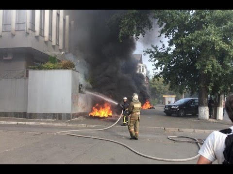 Youtube: Поджог здания телеканала "Интер"