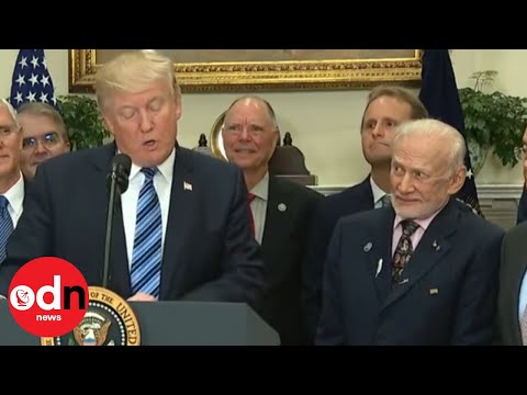 Youtube: Buzz Aldrin reacting to Trump makes internet go wild