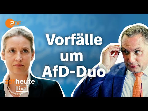 Youtube: Chrupalla & Weidel: Was zu den Fällen bislang bekannt ist | ZDFheute live