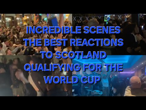 Youtube: UNGLAUBLICHE SZENEN Die besten REAKTIONEN zur Qualifikation Schottlands für die Weltmeisterschaft