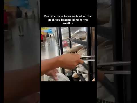 Youtube: Pov: when you focus so hard on the goal, you become blind to the solution  #viral #shorts #love