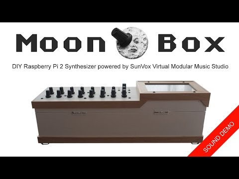 Youtube: MoonBox - DIY Raspberry Pi 2 Synthesizer powered by SunVox Virtual Modular Music Studio