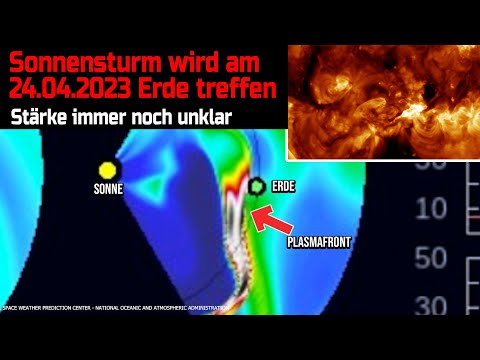 Youtube: Sonnensturm trifft Erde - Starker Sonnensturm am 24.04.2023 möglich