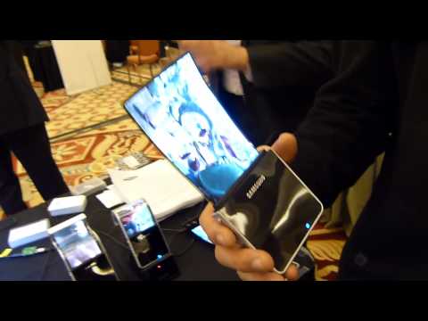 Youtube: Samsung Flexible OLED display Hands-on