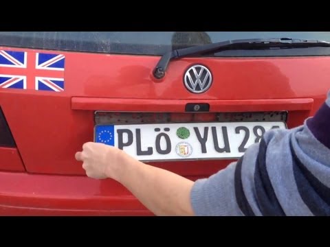 Youtube: Anleitung: Nummernschild austauschen/ Nummernschild wechseln/ Kennzeichen wechseln