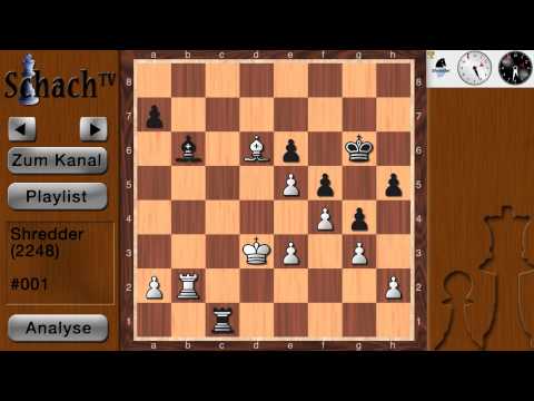Youtube: Schach gegen Computer #001.7 - Shredder (Spielstärke: 2248) [Teil: 7/10]