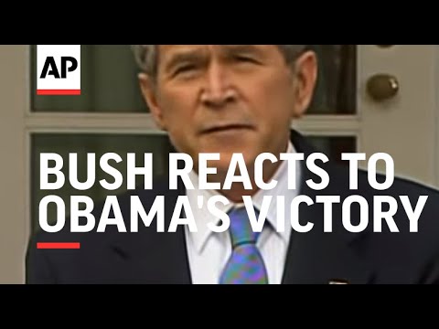 Youtube: President Bush reacts to Obama's victory in 2008 election