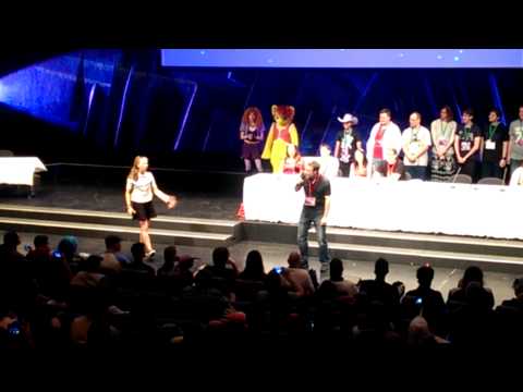 Youtube: BlackGryph0n & Michelle Creber sing "Zero Gravity" at Galacon 2015