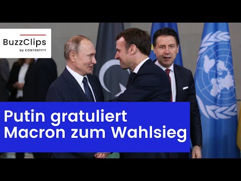Youtube: Putin gratuliert Macron zum Wahlsieg