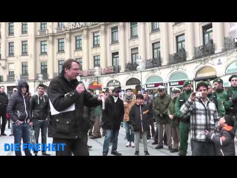 Youtube: Michael Stürzenberger Rede in München am Stachus Teil 3