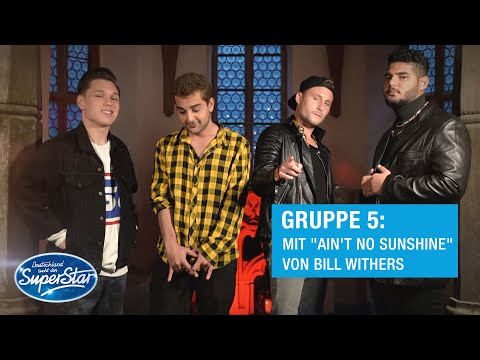 Youtube: Gruppe 05: Shada, Dominic, Jan B. & Starian mit "Ain't No Sunshine" von Bill Withers | DSDS 2021