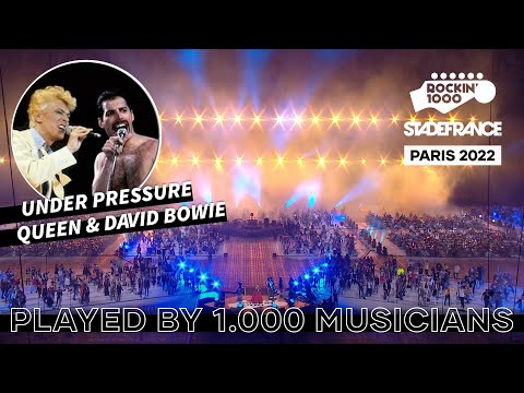 Youtube: Under Pressure, Queen & David Bowie played by 1.000 musicians | Paris 2022