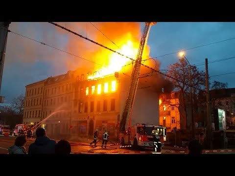 Youtube: Feuerwehreinsatz Vollbrand 30.12.2017 Leipzig Gohlis