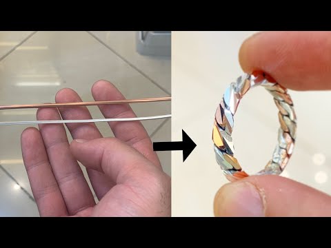 Youtube: Making a ring from Copper and Silver Wire! | Jewellery Making | How it’s Made | 4K Video