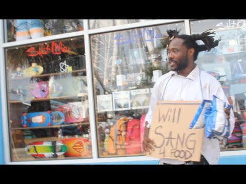 Youtube: Homeless man sings John Legend's "All Of Me"