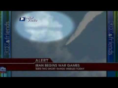Youtube: UFO tracks Iranian missiles