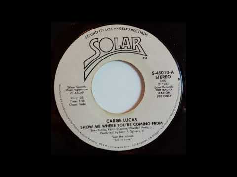 Youtube: Carrie Lucas  - Show Me Where Youre Coming From (7 version)