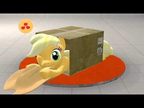 Youtube: [SFM Ponies] Blue Team sliding into a box