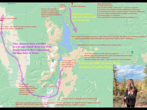 Youtube: The Search for Gabby Petito: Mapping the Sites, Sightings, Timelines, & Theories